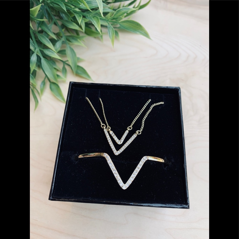 Victoria Secret Multi Strand Necklace Bracelet Set